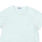 LEVI'S Womens White Short Sleeve Crew Neck T-Shirt S Polyester Casual