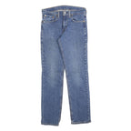 LEVI'S 511 Slim Mens Blue Denim Raw Slim Skinny Jeans W29 L30 Comfortable Zip