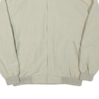 KINGFIELD Mens Cream Jacket L Polyester Blend Bomber Zip Closure Casual