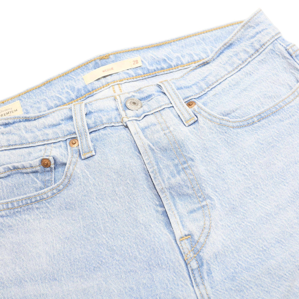 LEVI'S Wedgie Big E Womens Jeans Blue Slim Skinny Denim Light W28 L27 Vintage