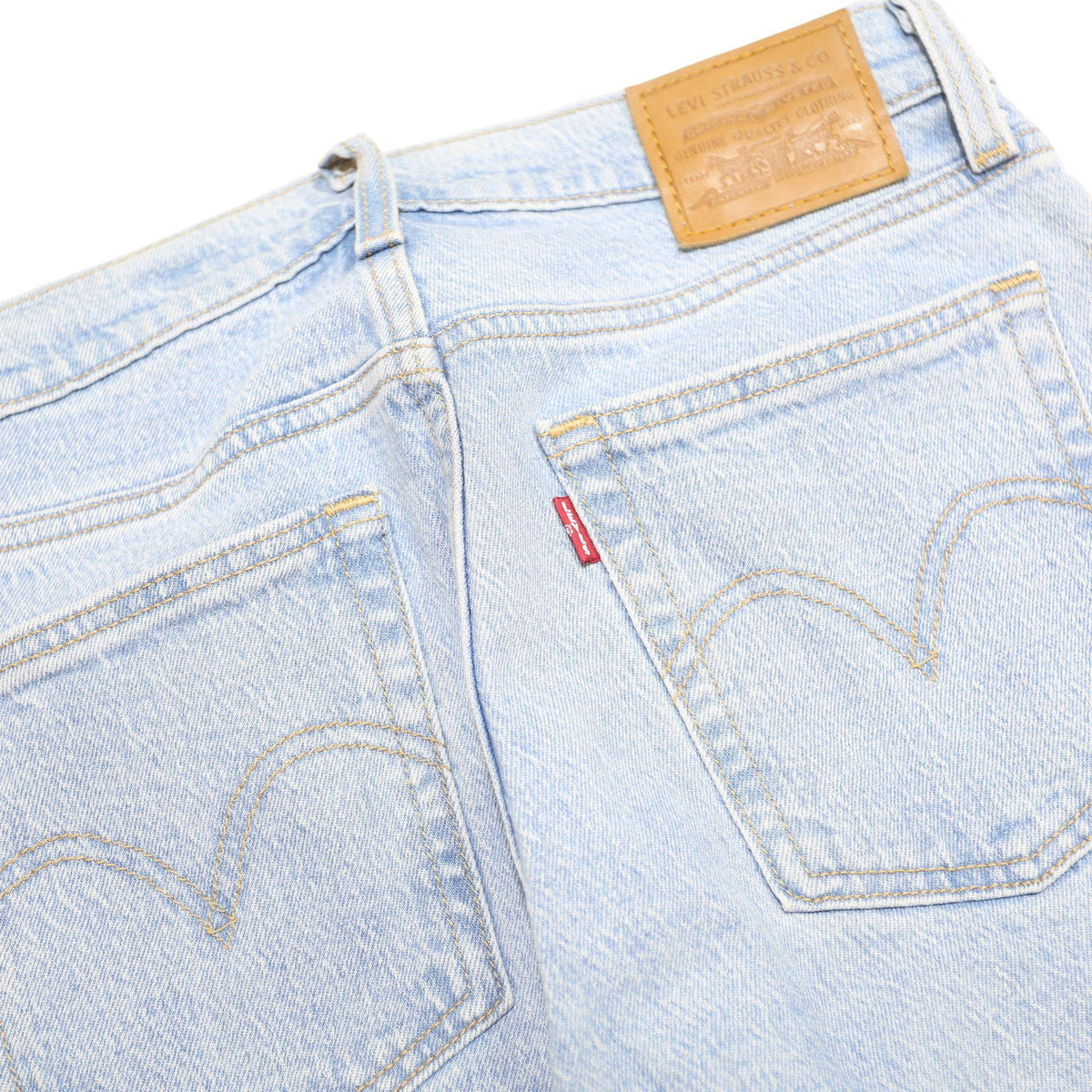 LEVI'S Wedgie Big E Womens Jeans Blue Slim Skinny Denim Light W28 L27 Vintage