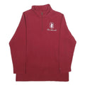 CHAMPION Womens Maroon Quarter Zip Sweatshirt M Stanford Cardinal Embroidered