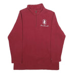 CHAMPION Womens Maroon Quarter Zip Sweatshirt M Stanford Cardinal Embroidered