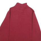 CHAMPION Womens Maroon Quarter Zip Sweatshirt M Stanford Cardinal Embroidered