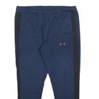 UNDER ARMOUR Mens Joggers Blue & Black Slim Tapered XL W38 L28 Polyester Gymwear