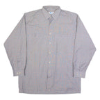 SIRNA Mens Shirt Grey 90s Check Long Sleeve L