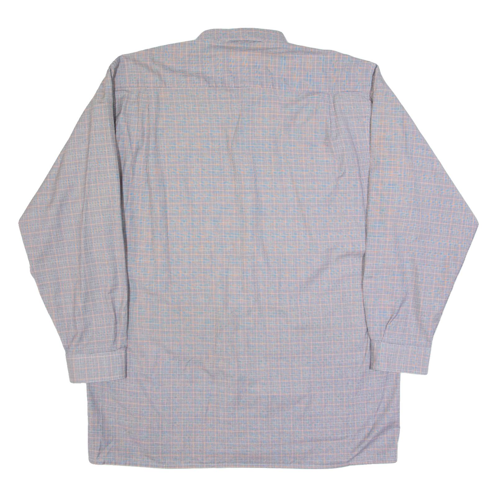 SIRNA Mens Shirt Grey 90s Check Long Sleeve L