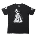 DISNEY Mens Black Goofy Print Short Sleeve Crew Neck Cotton Blend T-Shirt L