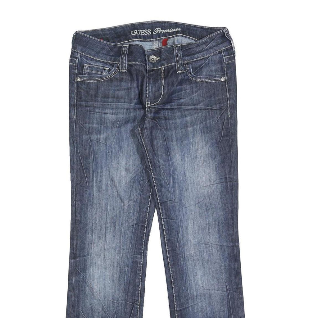 GUESS Womens Jeans Blue Slim Straight Denim Medium W30 L30 Stylish Casual