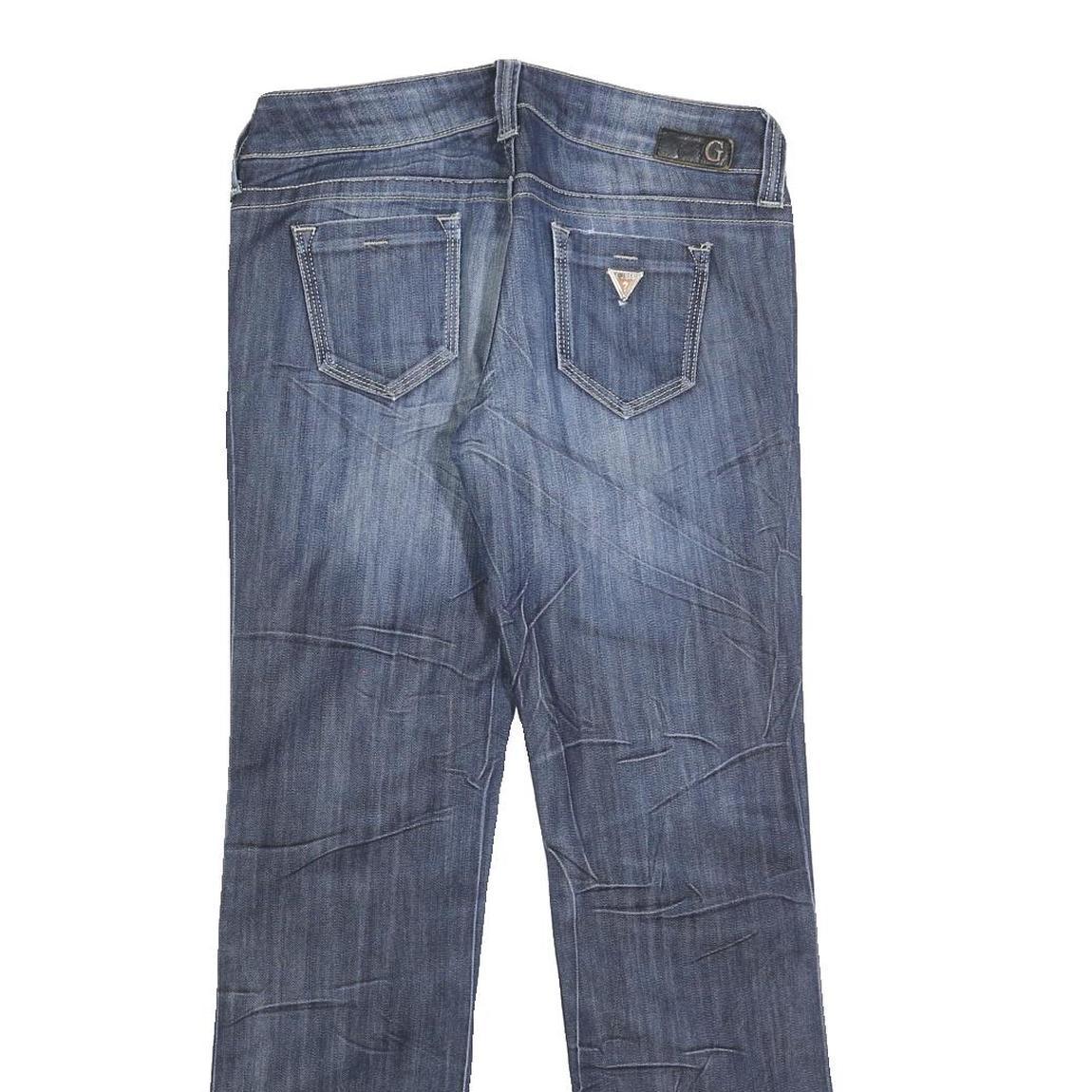 GUESS Womens Jeans Blue Slim Straight Denim Medium W30 L30 Stylish Casual