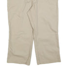 DICKIES Womens Cotton Blend Beige Relaxed Straight Trousers W36 L25 Workwear