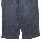 HOTTRIC Mens Denim Blue Cargo Shorts 2XL W40 Cotton Blend Casual Summer