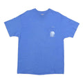 HANES Mens Blue Loika Graphic T-Shirt L Short Sleeve Crew Neck Cotton Blend