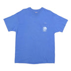 HANES Mens Blue Loika Graphic T-Shirt L Short Sleeve Crew Neck Cotton Blend