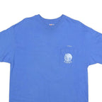 HANES Mens Blue Loika Graphic T-Shirt L Short Sleeve Crew Neck Cotton Blend