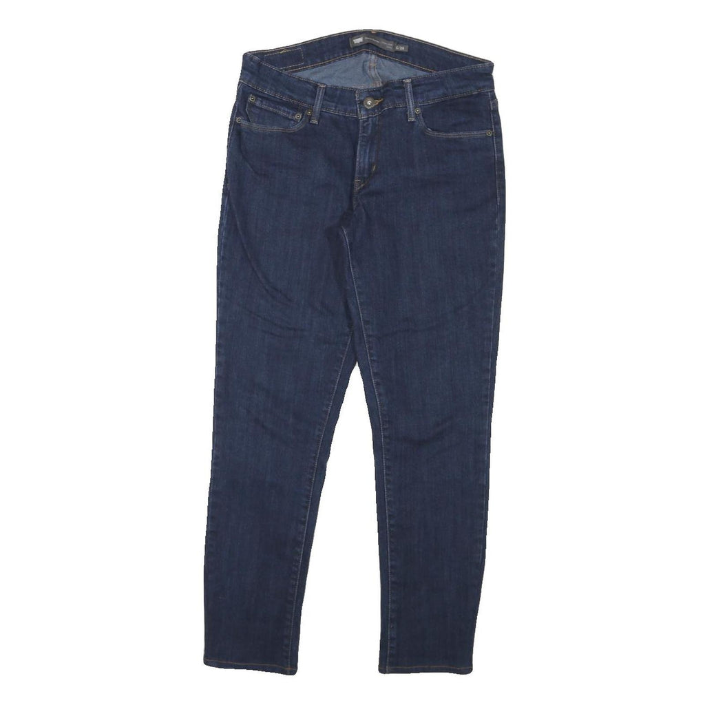 LEVI'S Womens Slim Fit Skinny Denim Dark Blue Jeans Cotton Blend W28 L26
