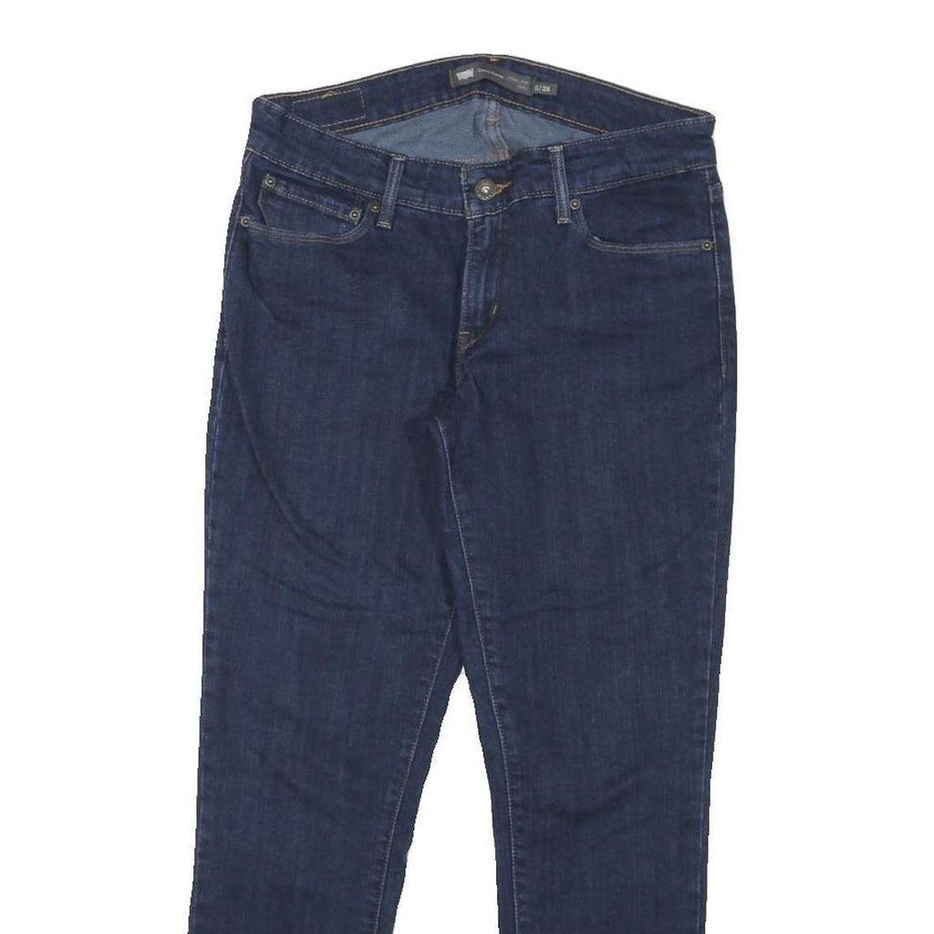 LEVI'S Womens Slim Fit Skinny Denim Dark Blue Jeans Cotton Blend W28 L26