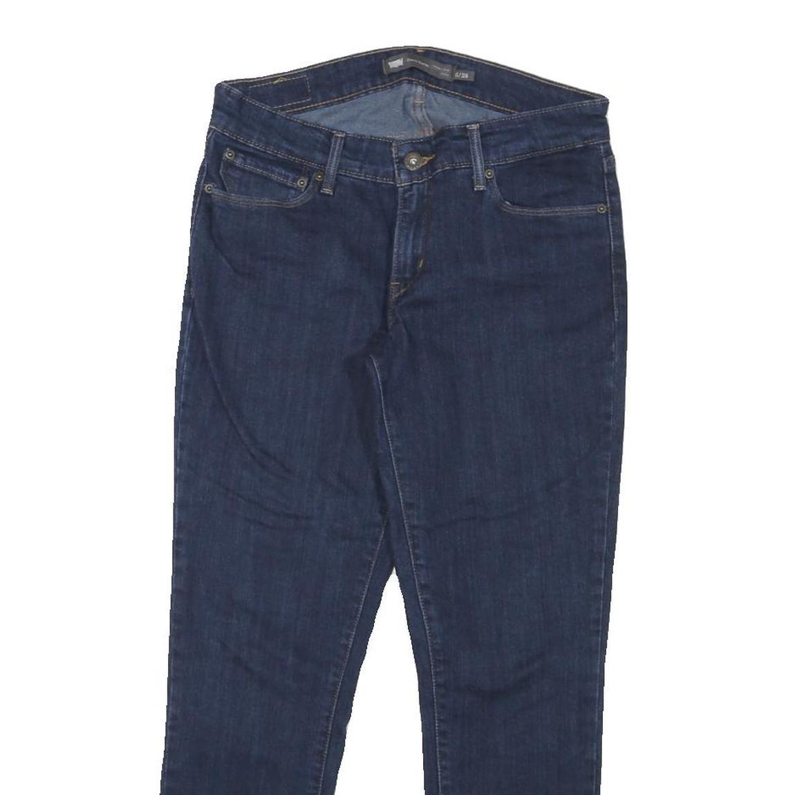 LEVI'S Womens Slim Fit Skinny Denim Dark Blue Jeans Cotton Blend W28 L26