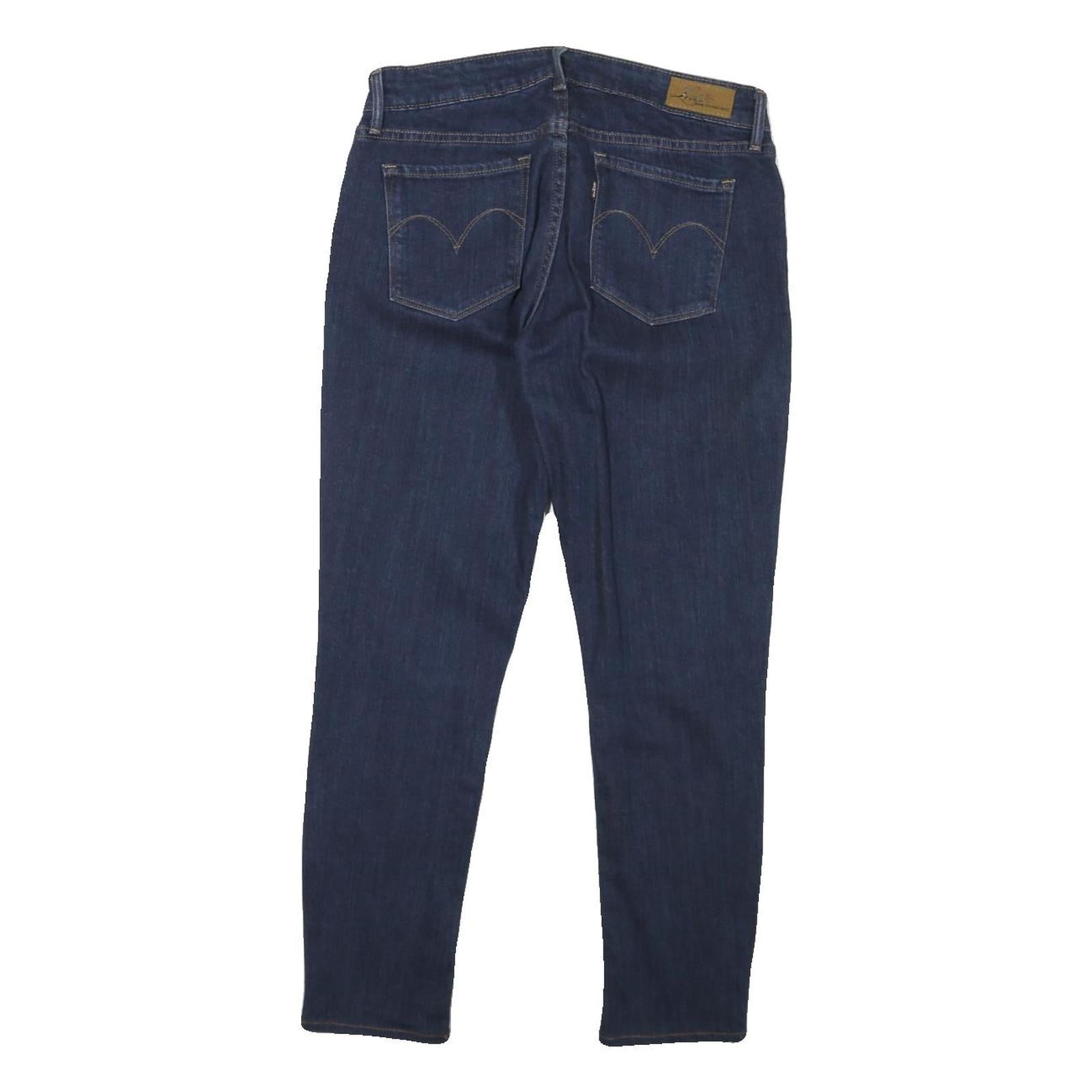 LEVI'S Womens Slim Fit Skinny Denim Dark Blue Jeans Cotton Blend W28 L26