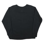 CHAMPION Mens Black Cotton Blend Crew Neck XL Classic Logo Sleeve Sweatshirt