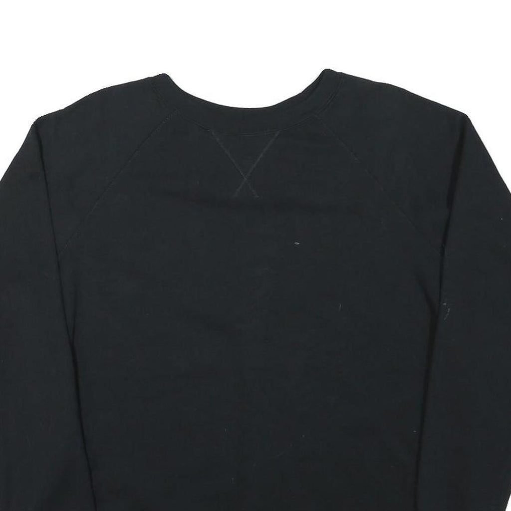 CHAMPION Mens Black Cotton Blend Crew Neck XL Classic Logo Sleeve Sweatshirt