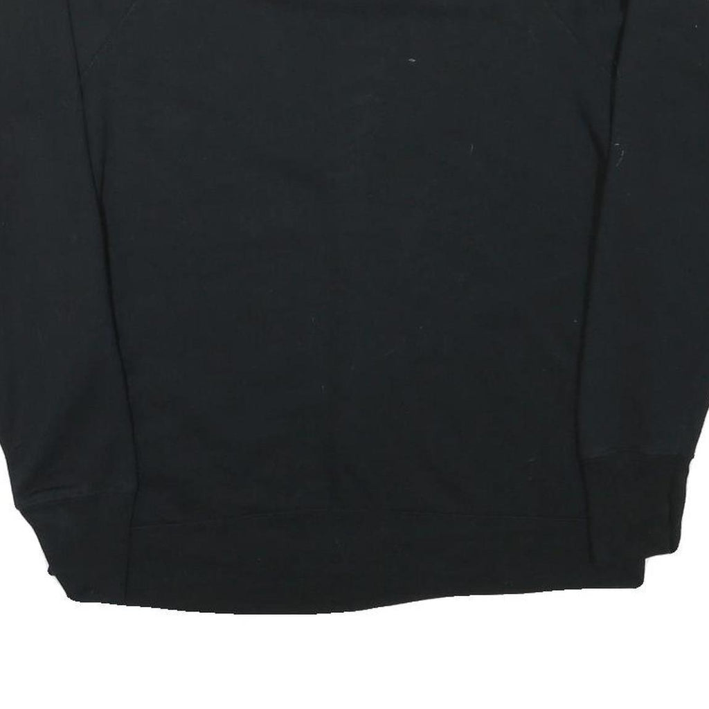 CHAMPION Mens Black Cotton Blend Crew Neck XL Classic Logo Sleeve Sweatshirt