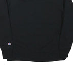 CHAMPION Mens Black Cotton Blend Crew Neck XL Classic Logo Sleeve Sweatshirt
