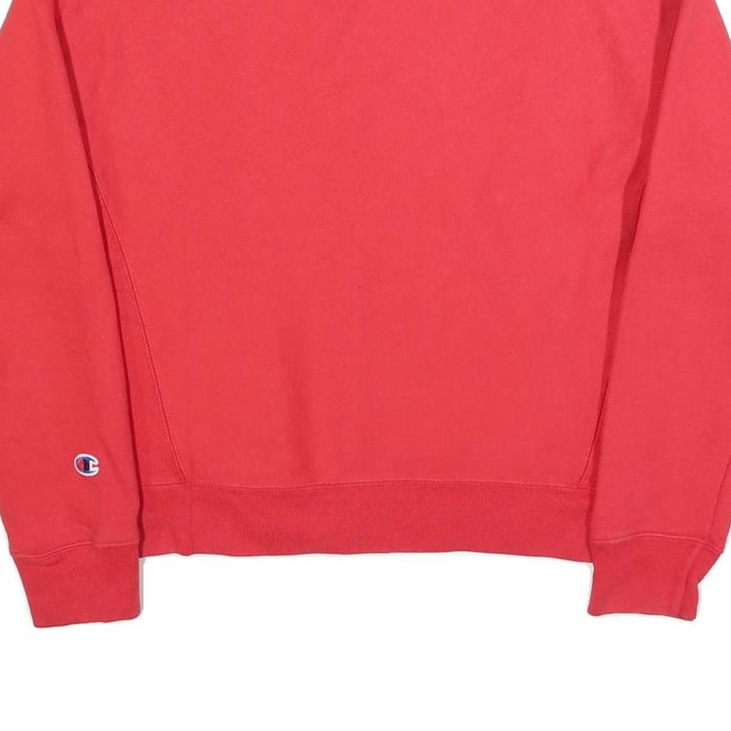 CHAMPION REVERSE WEAVE Womens Red Crew Neck M Cotton Blend Sweatshirt