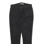 LEVI'S 710 Womens Jeans Black Slim Skinny Denim W31 L28 Stretch Zip Fastening