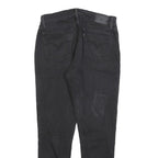 LEVI'S 710 Womens Jeans Black Slim Skinny Denim W31 L28 Stretch Zip Fastening