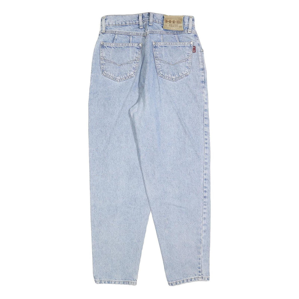HIS Womens Regular Fit Light Blue Denim Jeans W28 L28 Classic Cotton Blend Zip