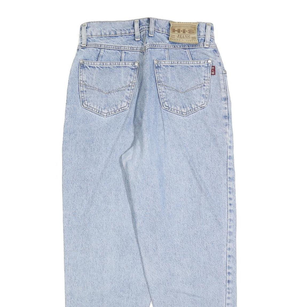 HIS Womens Regular Fit Light Blue Denim Jeans W28 L28 Classic Cotton Blend Zip