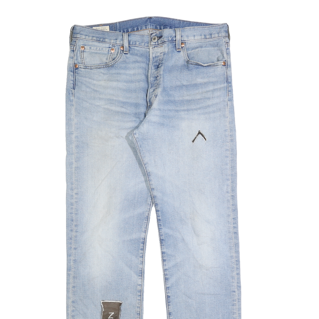 LEVI'S 501 Big E Mens Jeans Blue Light Denim Regular Straight Cotton Button W33