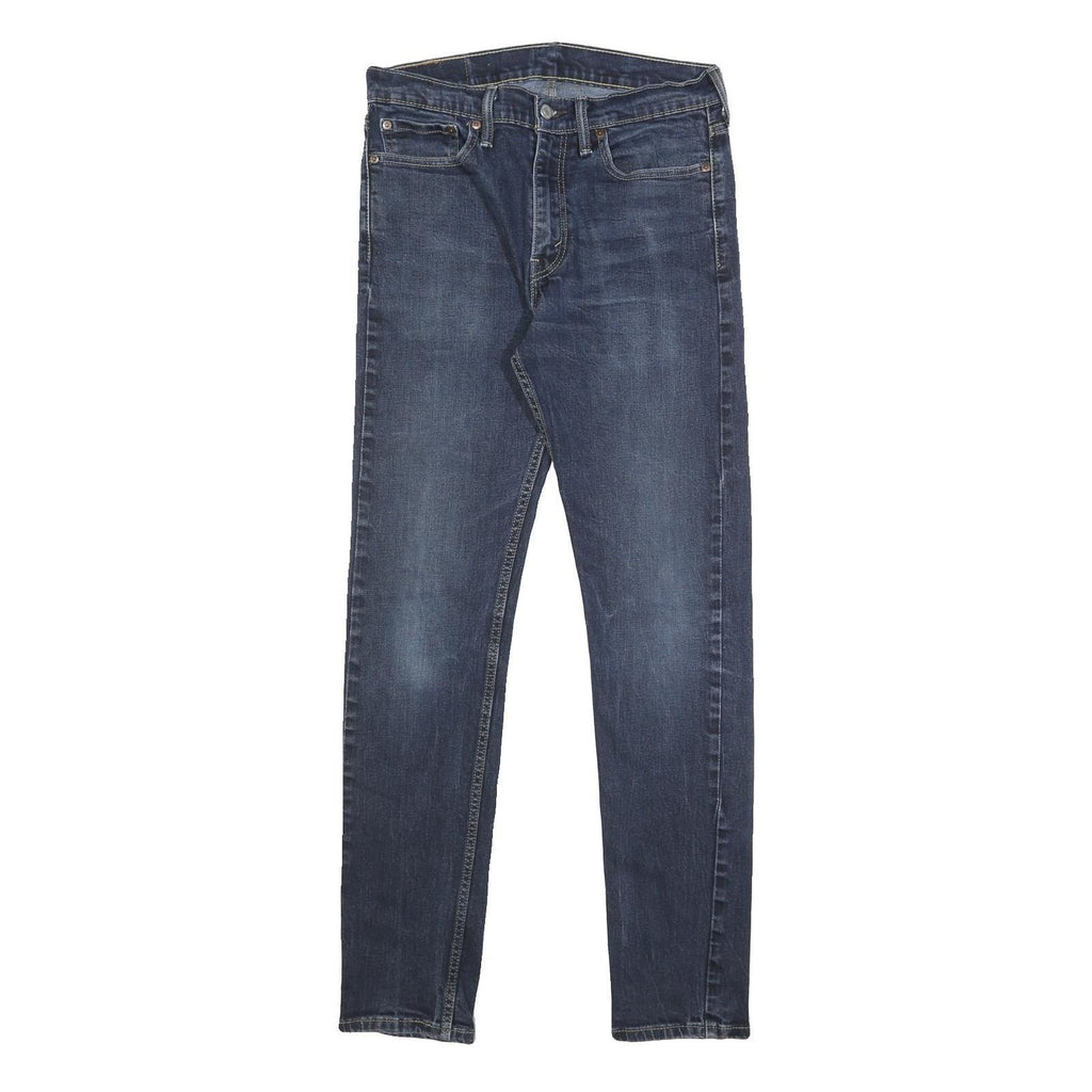 LEVI'S Mens Slim Blue Denim Stone Wash Jeans W32 L34 Zip Casual Classic Fit