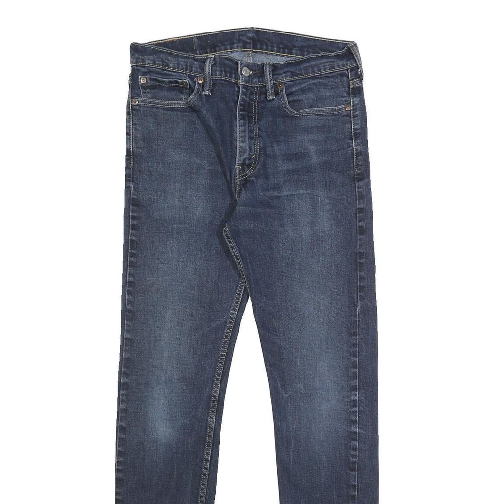 LEVI'S Mens Slim Blue Denim Stone Wash Jeans W32 L34 Zip Casual Classic Fit