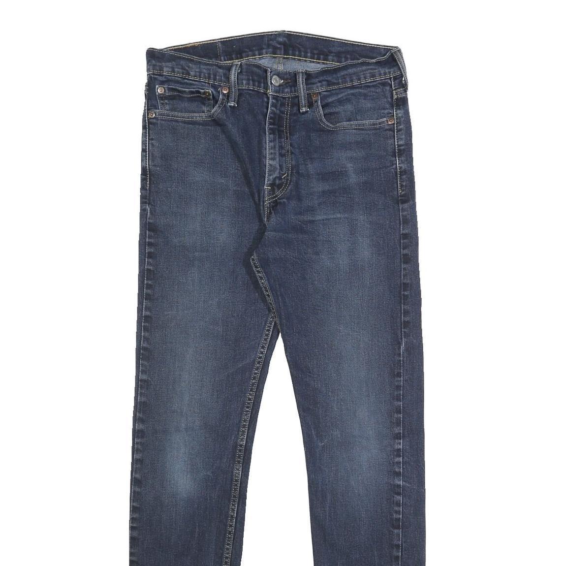 LEVI'S Mens Slim Blue Denim Stone Wash Jeans W32 L34 Zip Casual Classic Fit