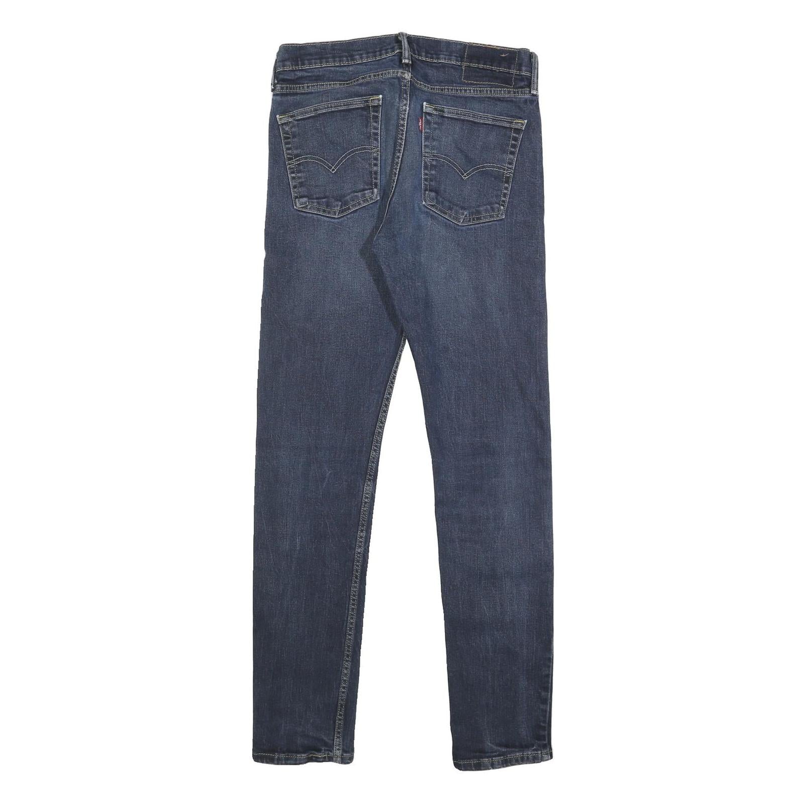LEVI'S Mens Slim Blue Denim Stone Wash Jeans W32 L34 Zip Casual Classic Fit