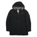TIMBERLAND Mens Black Jacket S Polyester Hooded Zip Outdoor Casual Lightweight