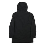 TIMBERLAND Mens Black Jacket S Polyester Hooded Zip Outdoor Casual Lightweight