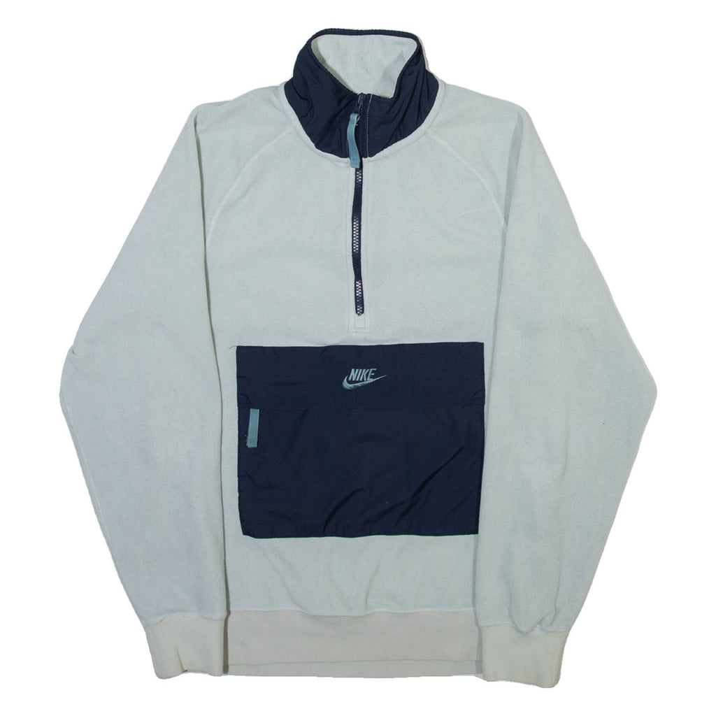 NIKE Mens Fleece Blue 1/4 Zip XS