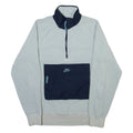 NIKE Mens Fleece Blue 1/4 Zip XS