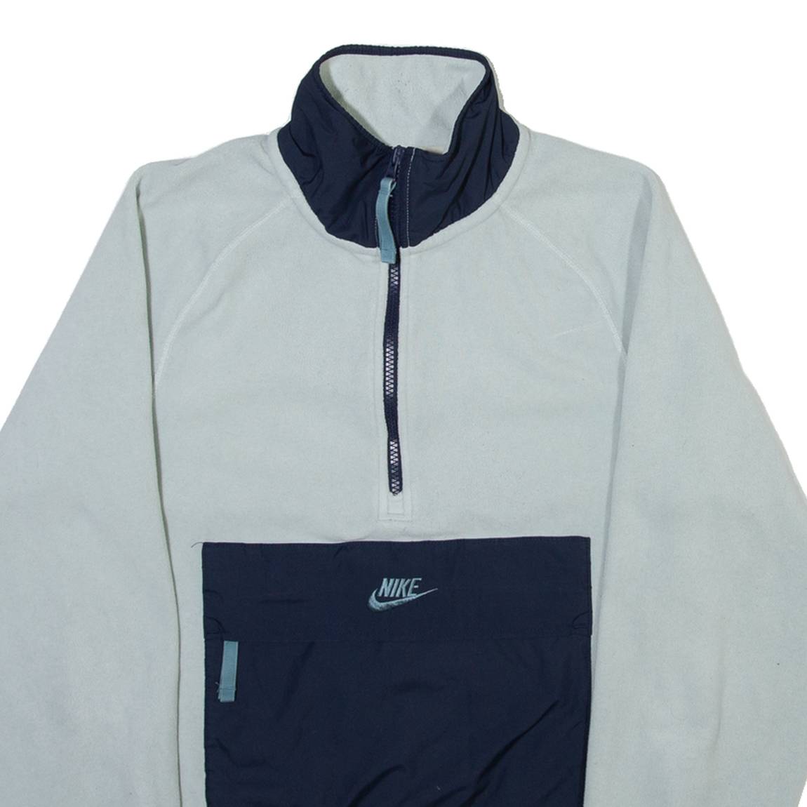 NIKE Mens Fleece Blue 1/4 Zip XS