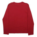 NAUTICA Mens Red Long Sleeve Crew Neck T-Shirt M Cotton Blend Classic Fit