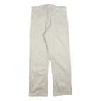 LEVI'S Mens Cotton Blend Beige Regular Fit Straight Leg Trousers W30 L28 Classic
