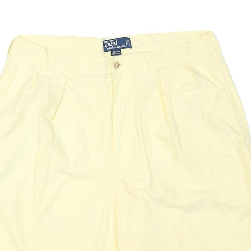POLO RALPH LAUREN Mens Cotton Blend Yellow Casual Shorts XL W34 Summer Wear