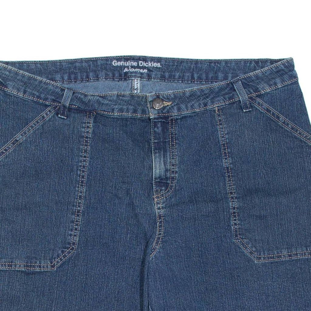 DICKIES Womens Denim Shorts Blue Relaxed W38