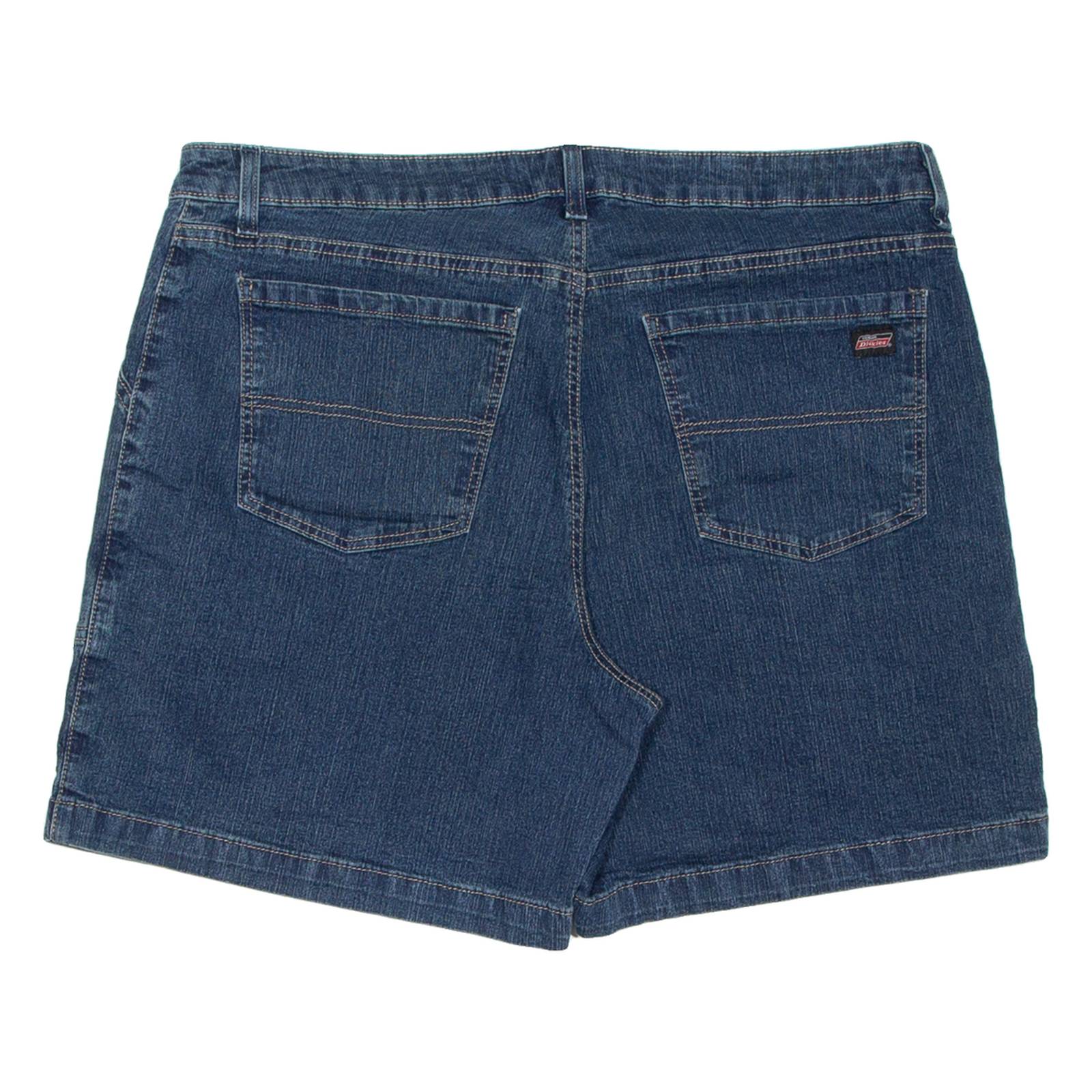 DICKIES Womens Denim Shorts Blue Relaxed W38