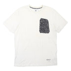 ADIDAS ORIGINALS Mens White & Black Graphic T-Shirt L Short Sleeve Crew Neck