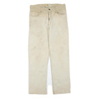 CARHARTT Mens Regular Beige Cotton Blend Straight Leg Trousers W32 L29 Workwear