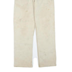 CARHARTT Mens Regular Beige Cotton Blend Straight Leg Trousers W32 L29 Workwear